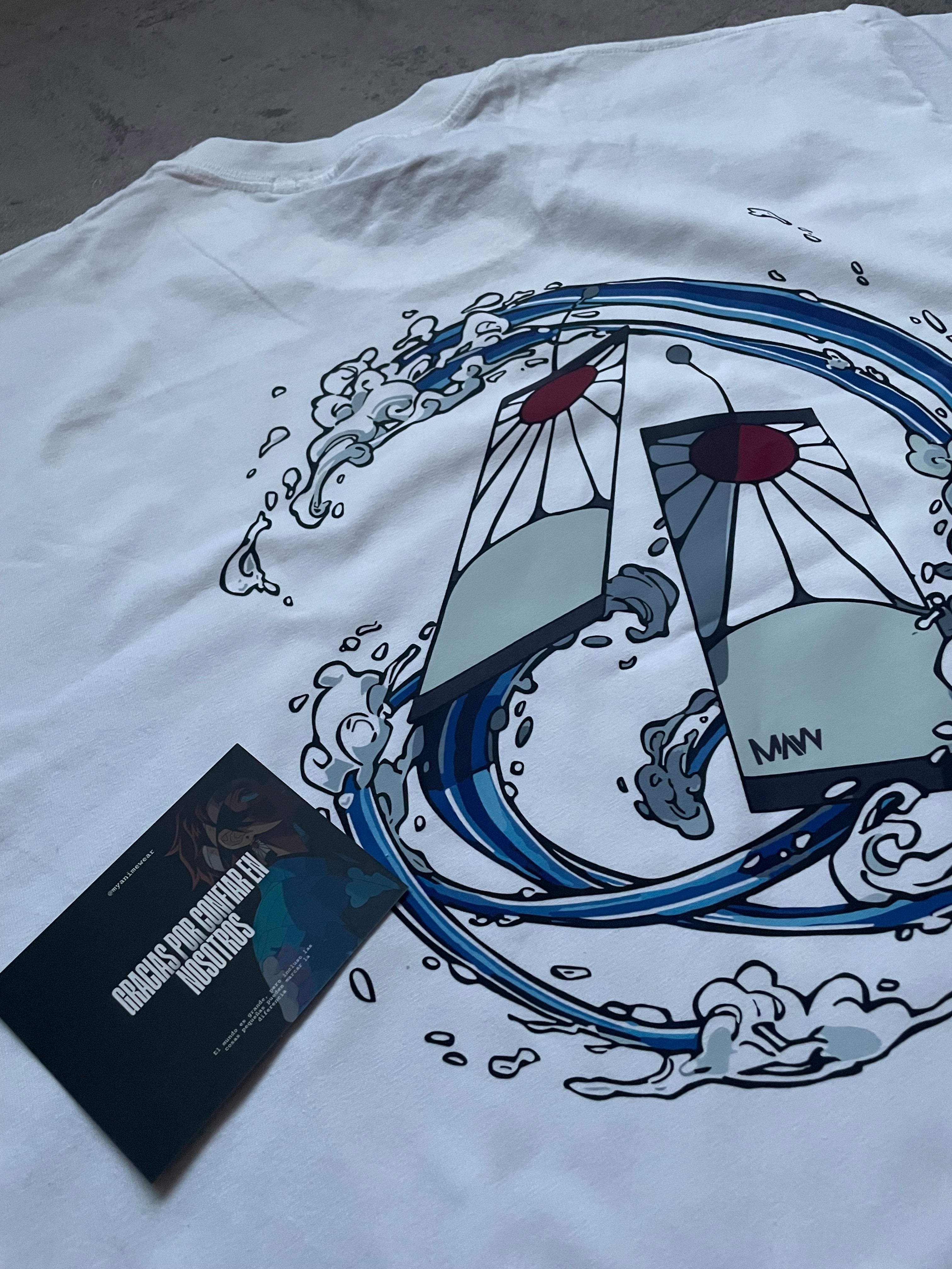 Camiseta Oversize Boxy Tanjiro Wave