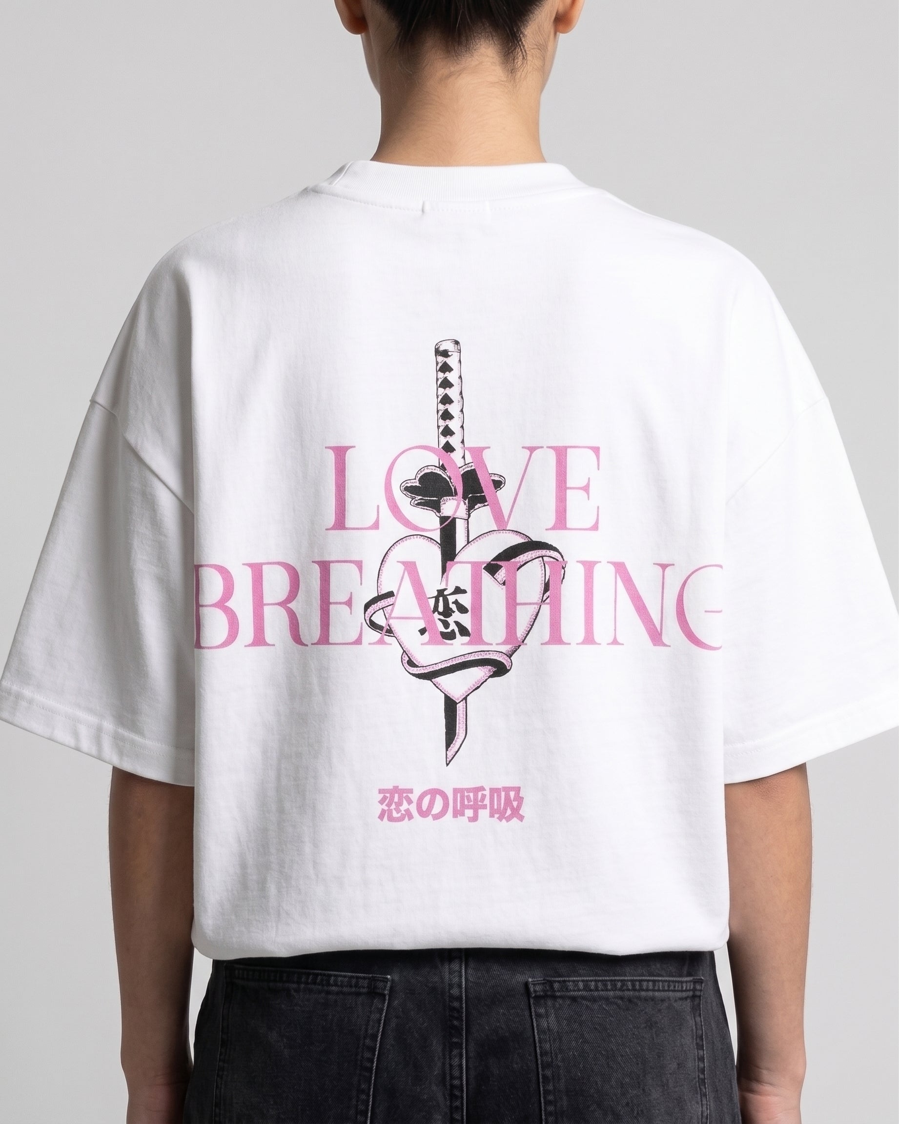 Camiseta Oversize Boxy Love Breathing