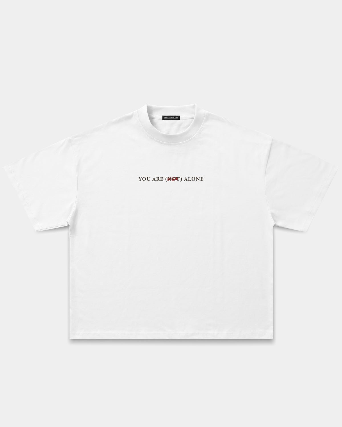 Camiseta Oversized Boxy Not Alone