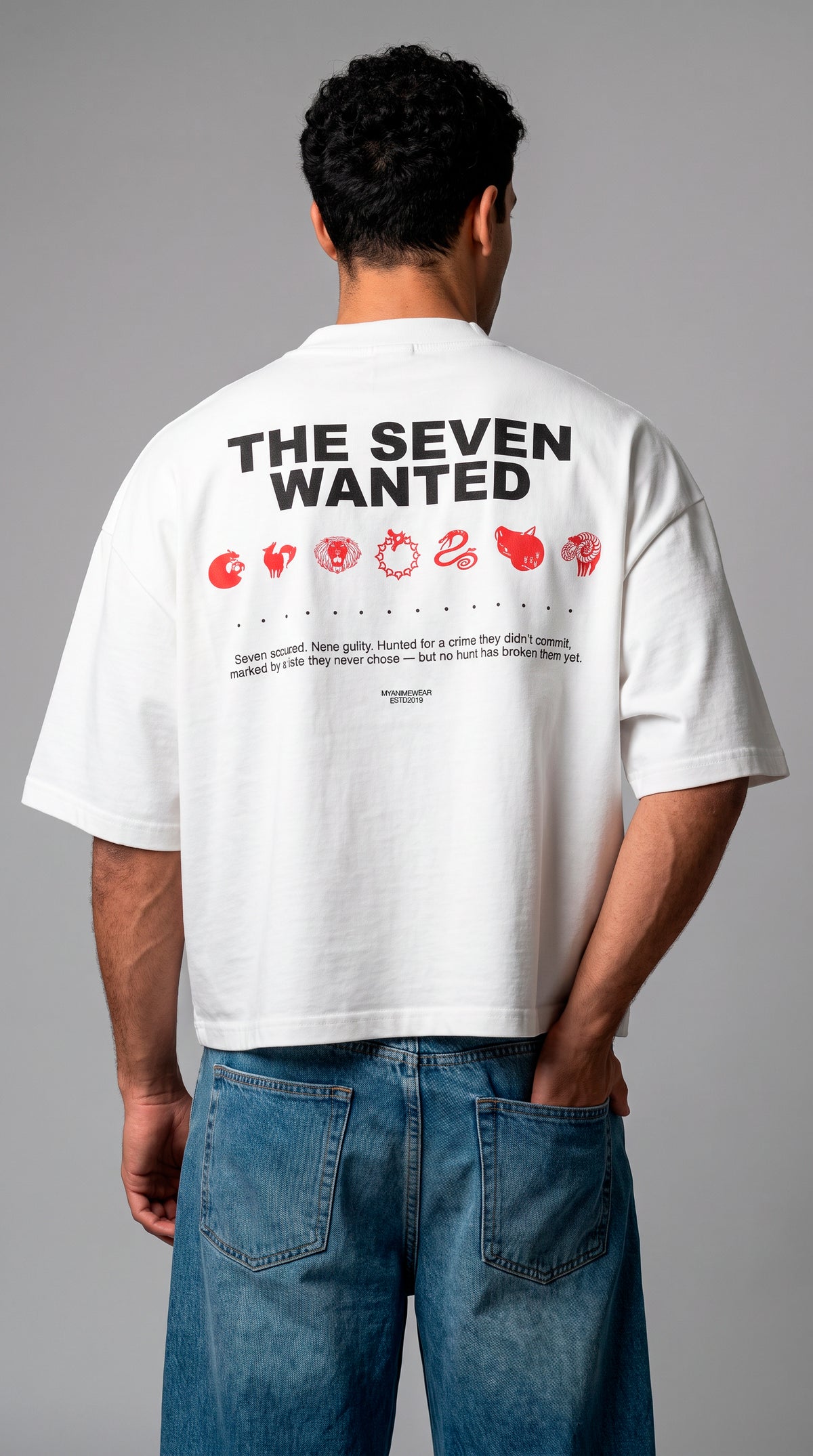 Camiseta Oversized Boxy Seven Wanted