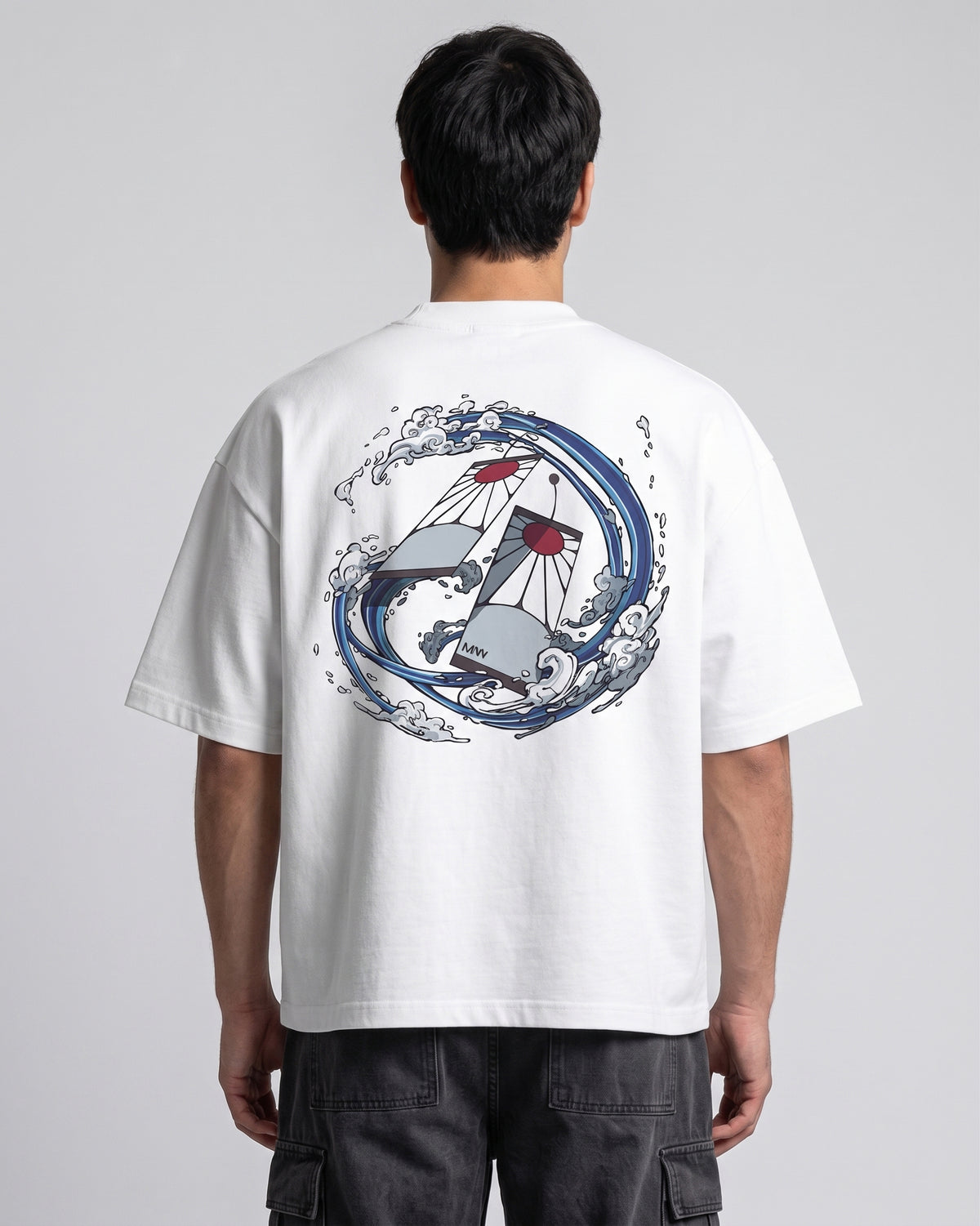 Camiseta Oversize Boxy Tanjiro Wave