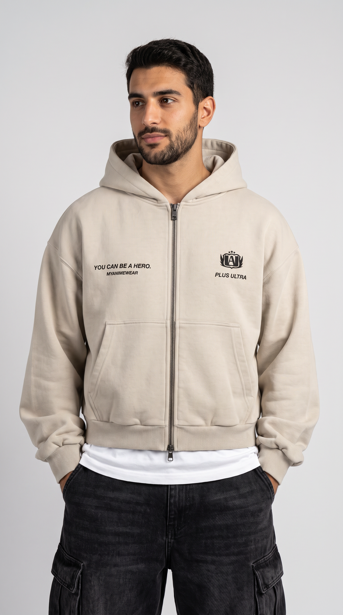 Sudadera Oversized Cremallera Plus Ultra