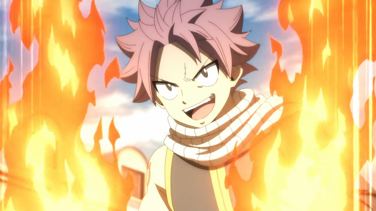 Natsu Dragneel y el gremio de Fairy Tail en el arte de 100 Years Quest