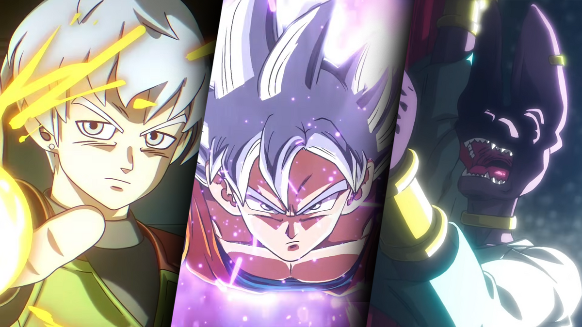 Ilustración oficial de Dragon Ball con Goku y los guerreros más fuertes de la saga