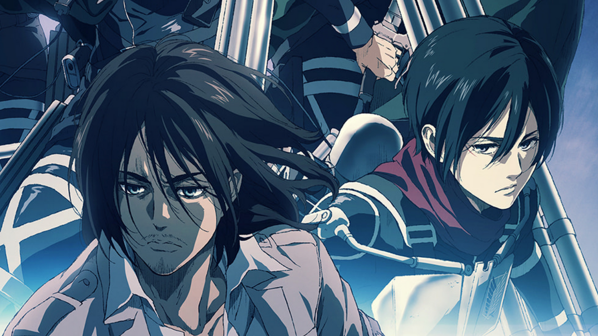 Ilustración oficial de Attack on Titan Final Season con Mikasa de MAPPA