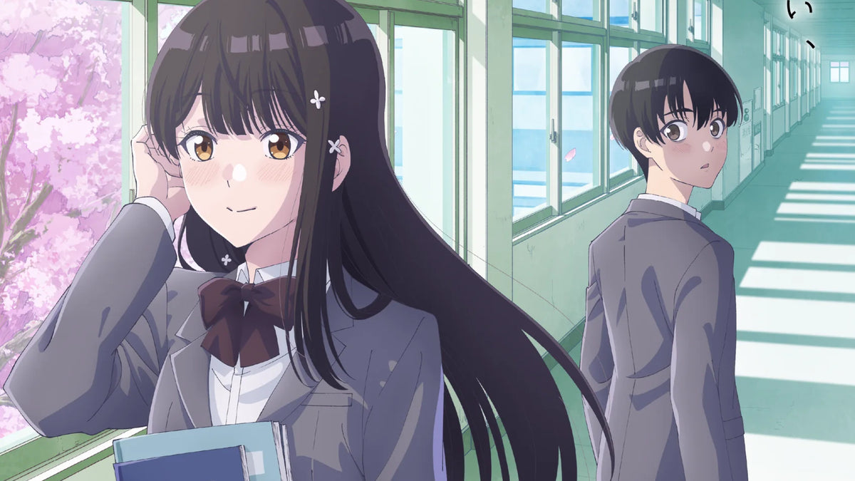 Ilustración oficial del anime Everyone's Darling Has a Secret con Hizashi Hiruno y sus compañeros