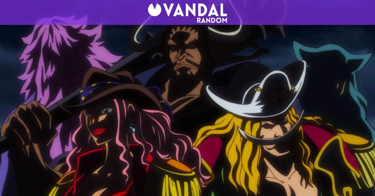 Portada del manga de One Piece con los piratas Rocks
