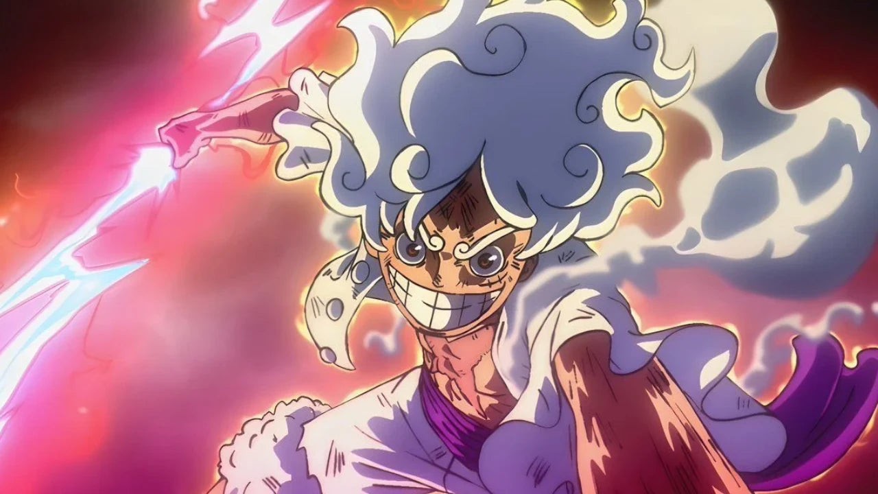 Luffy activando el Gear 5 en One Piece