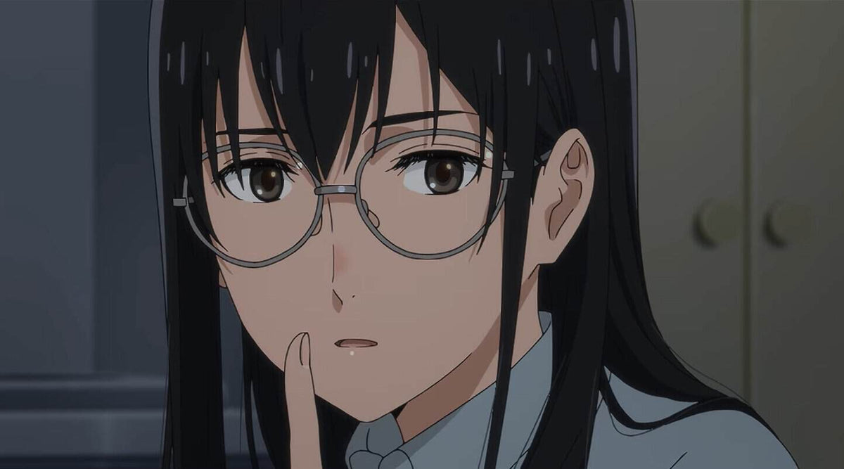 Imagen promocional del anime Biblia Koshodou no Jiken Techou con Shioriko Shinokawa