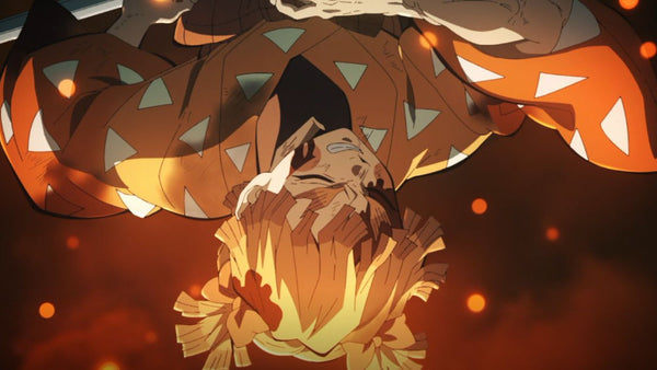 Zenitsu Agatsuma preparando la Respiración del Trueno en Kimetsu no Yaiba