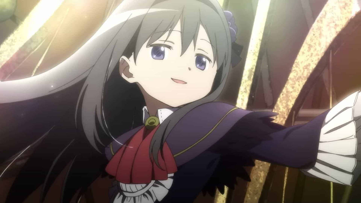 Cartel de Puella Magi Madoka Magica: Walpurgis no Kaiten con las chicas mágicas