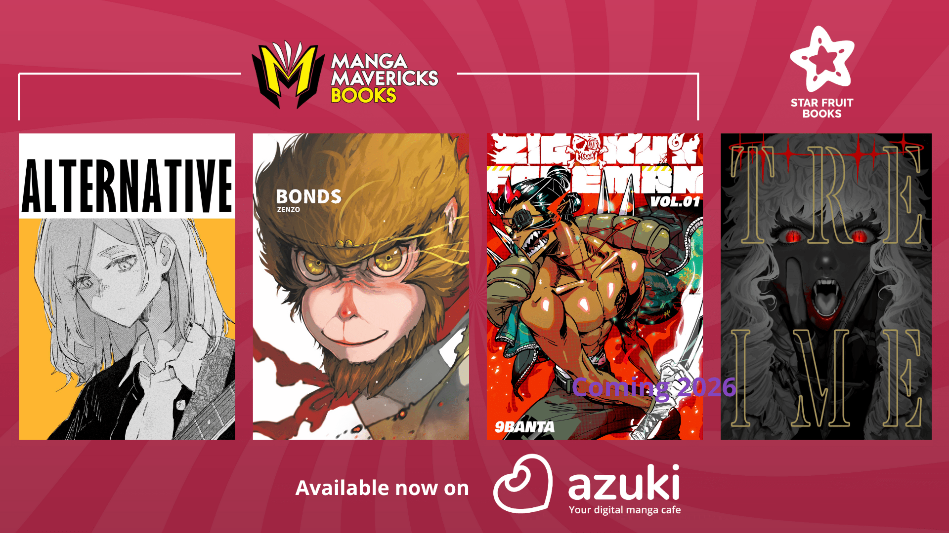 Azuki suma cuatro joyas indie de Manga Mavericks y Star Fruit Books