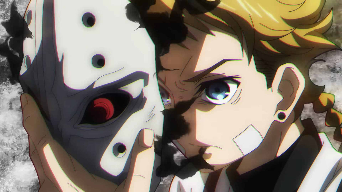 Visual promocional oficial del anime The Vermilion Mask para su estreno en octubre