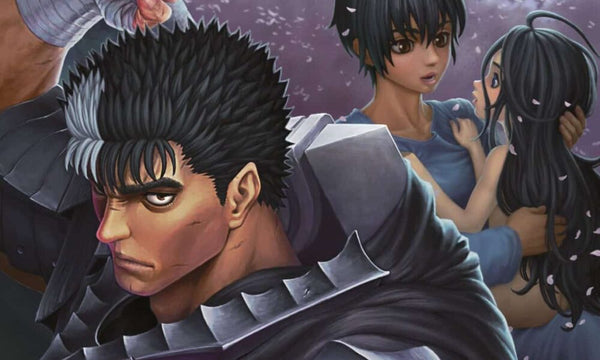 Guts y su espada gigante Dragonslayer en Berserk