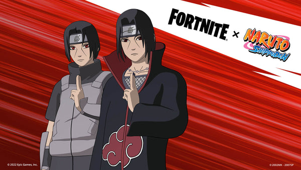 Itachi Uchiha con su capa de Akatsuki en una ilustración oficial de Naruto