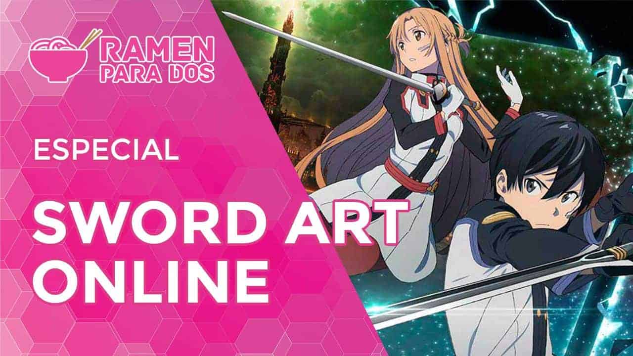 Imagen promocional de Kirito y Asuna en el anime Sword Art Online