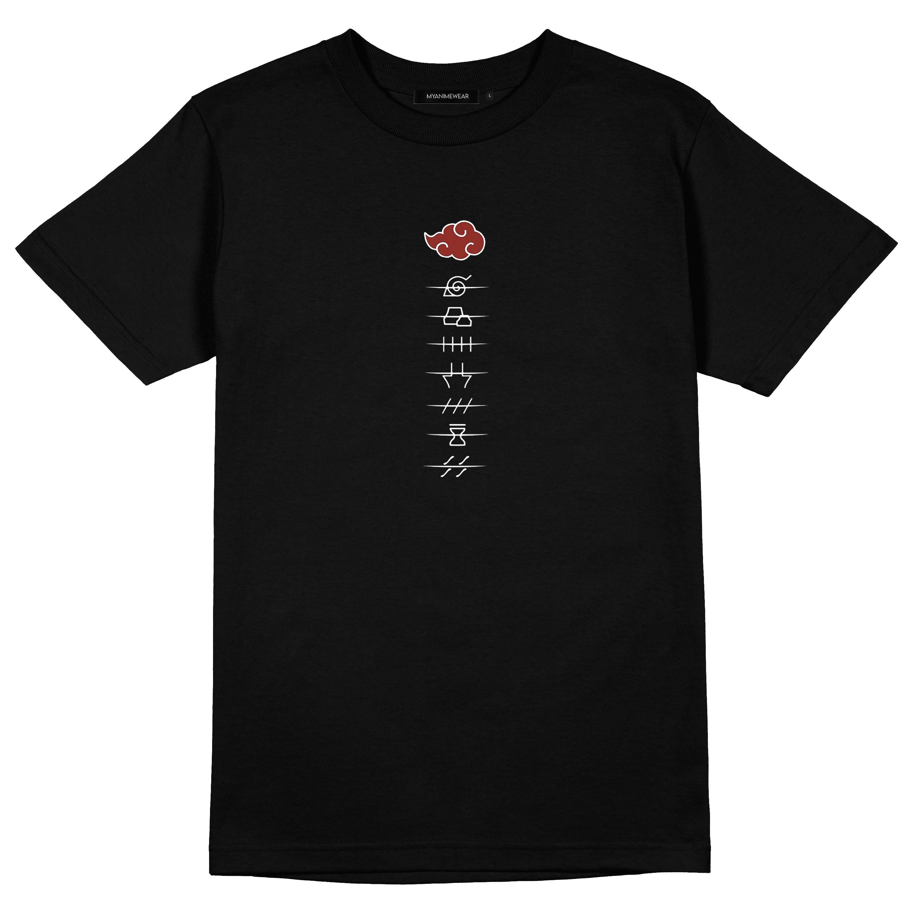Camiseta Pride: La Fusión Épica de Akatsuki y las Aldeas Ocultas en Myanimewear - Myanimewear