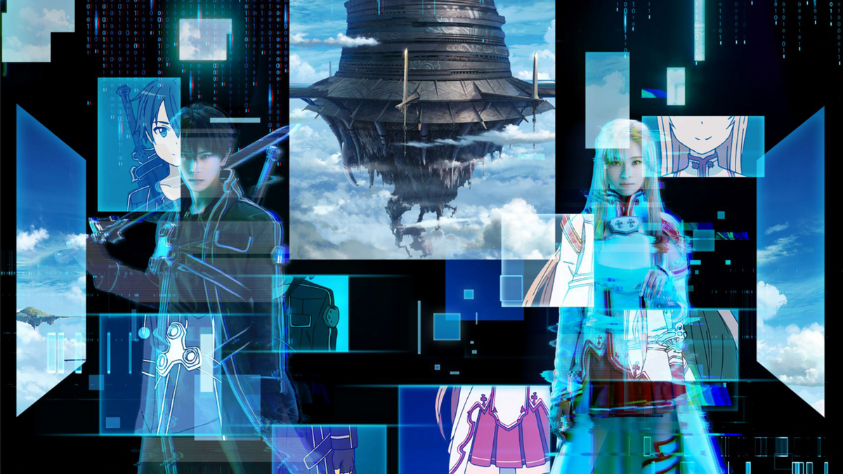 Kirito y Asuna en el key visual oficial de la franquicia Sword Art Online