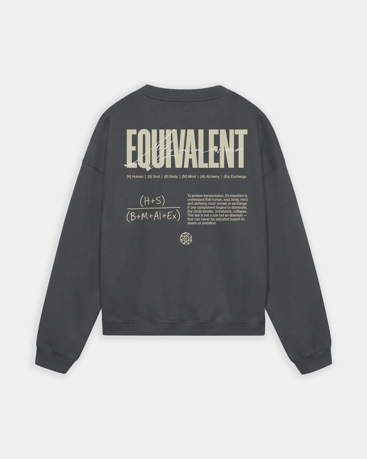 Sudadera Oversized Sin Capucha Equivalent