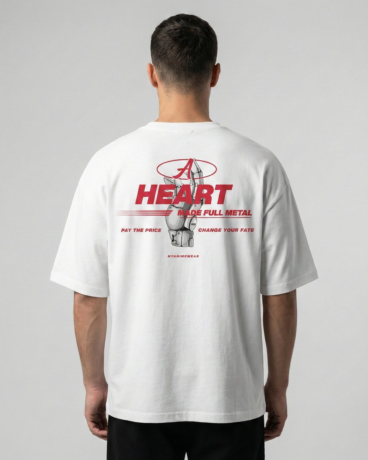 Camiseta Oversize Heart Metal