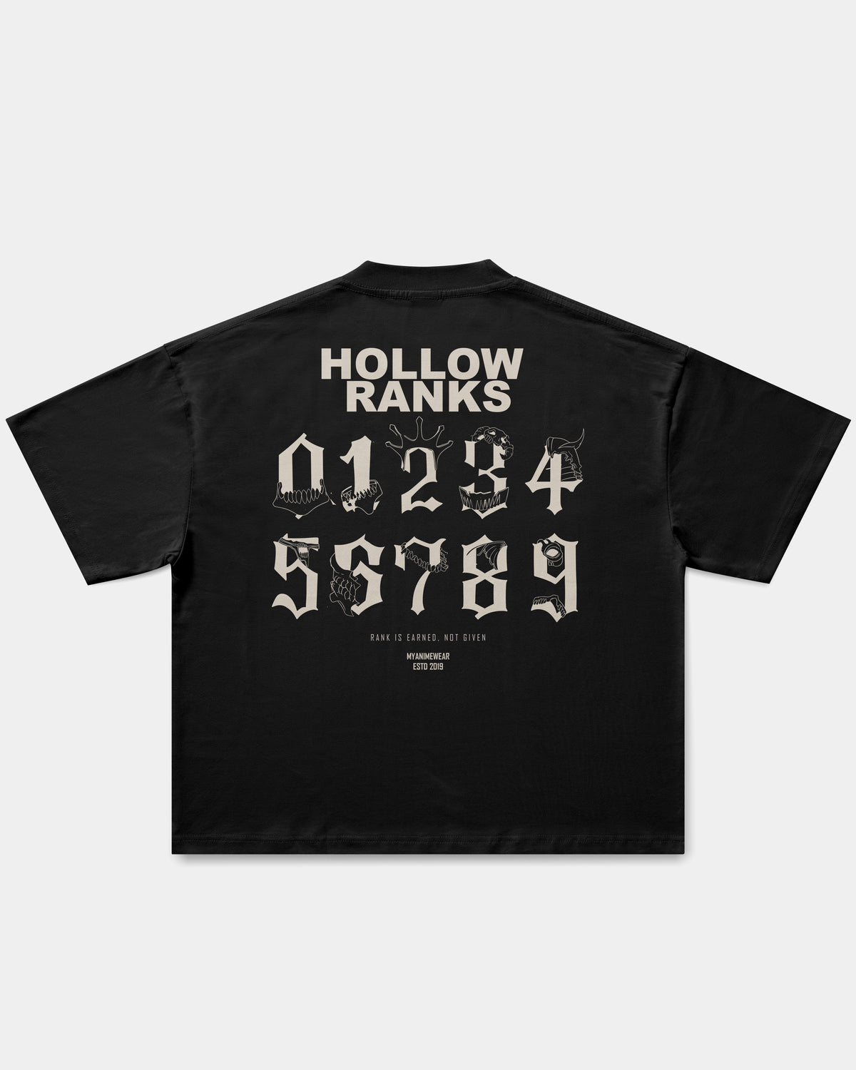 Camiseta Oversized Boxy Hollow Ranks