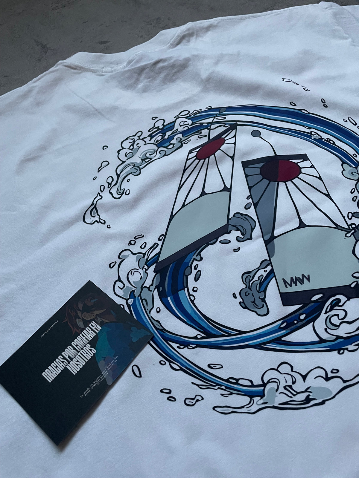 Camiseta Oversize Boxy Tanjiro Wave