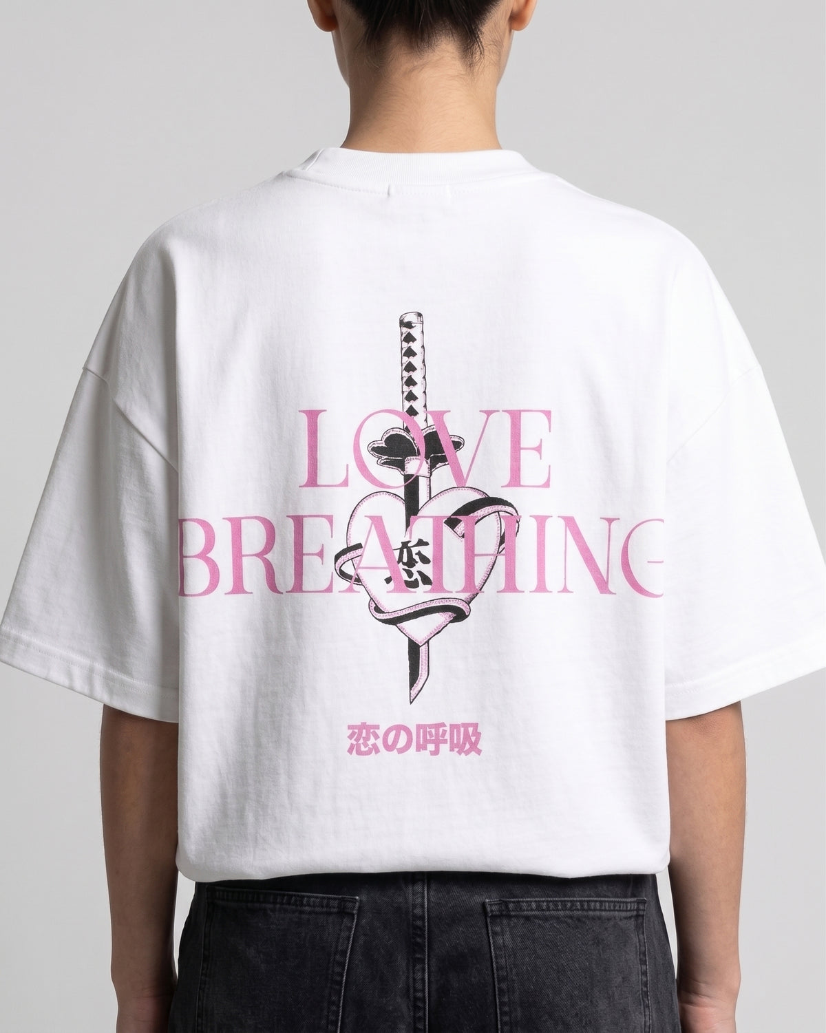 Camiseta Oversize Boxy Love Breathing