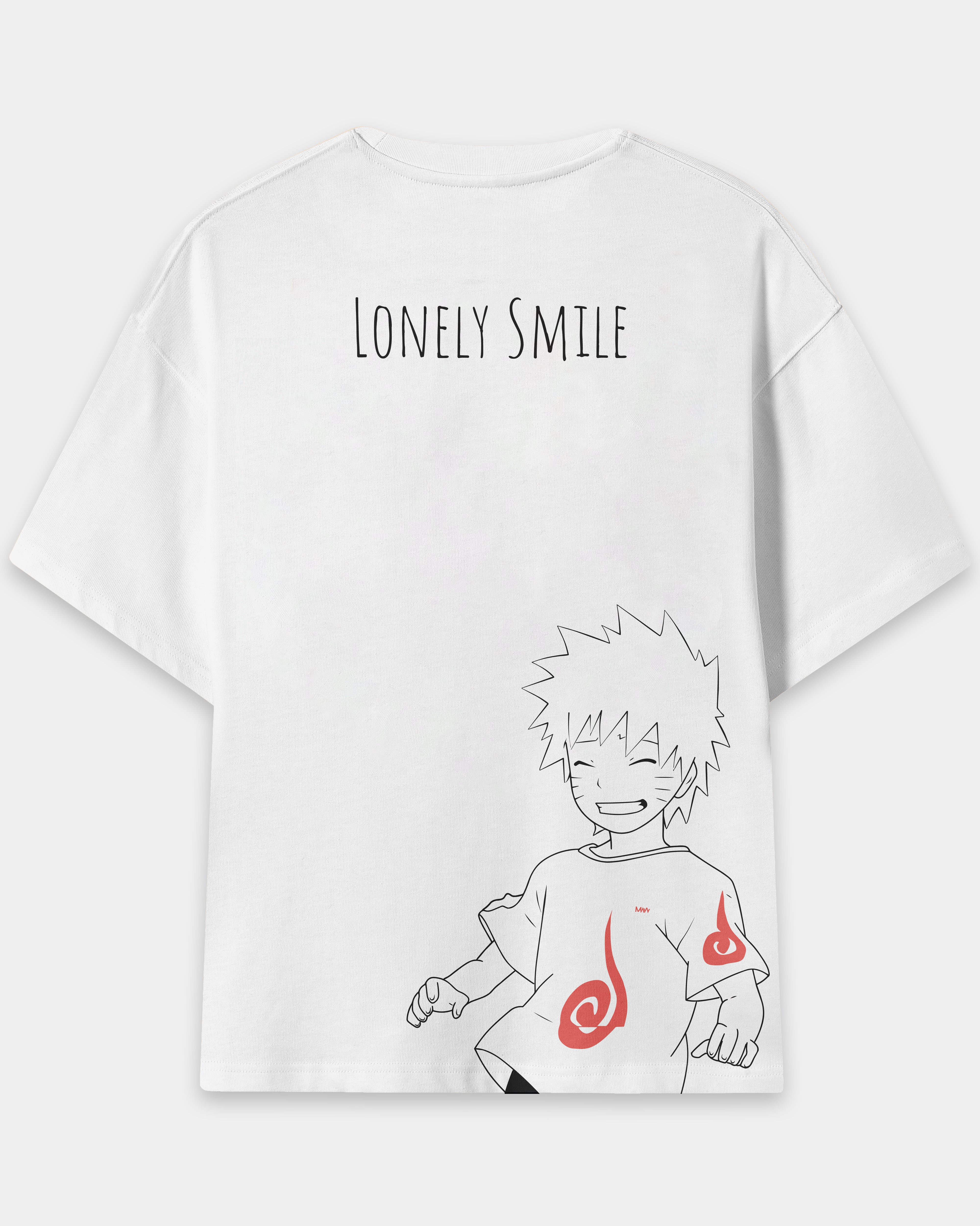 Camiseta Oversize Naruto Lonely