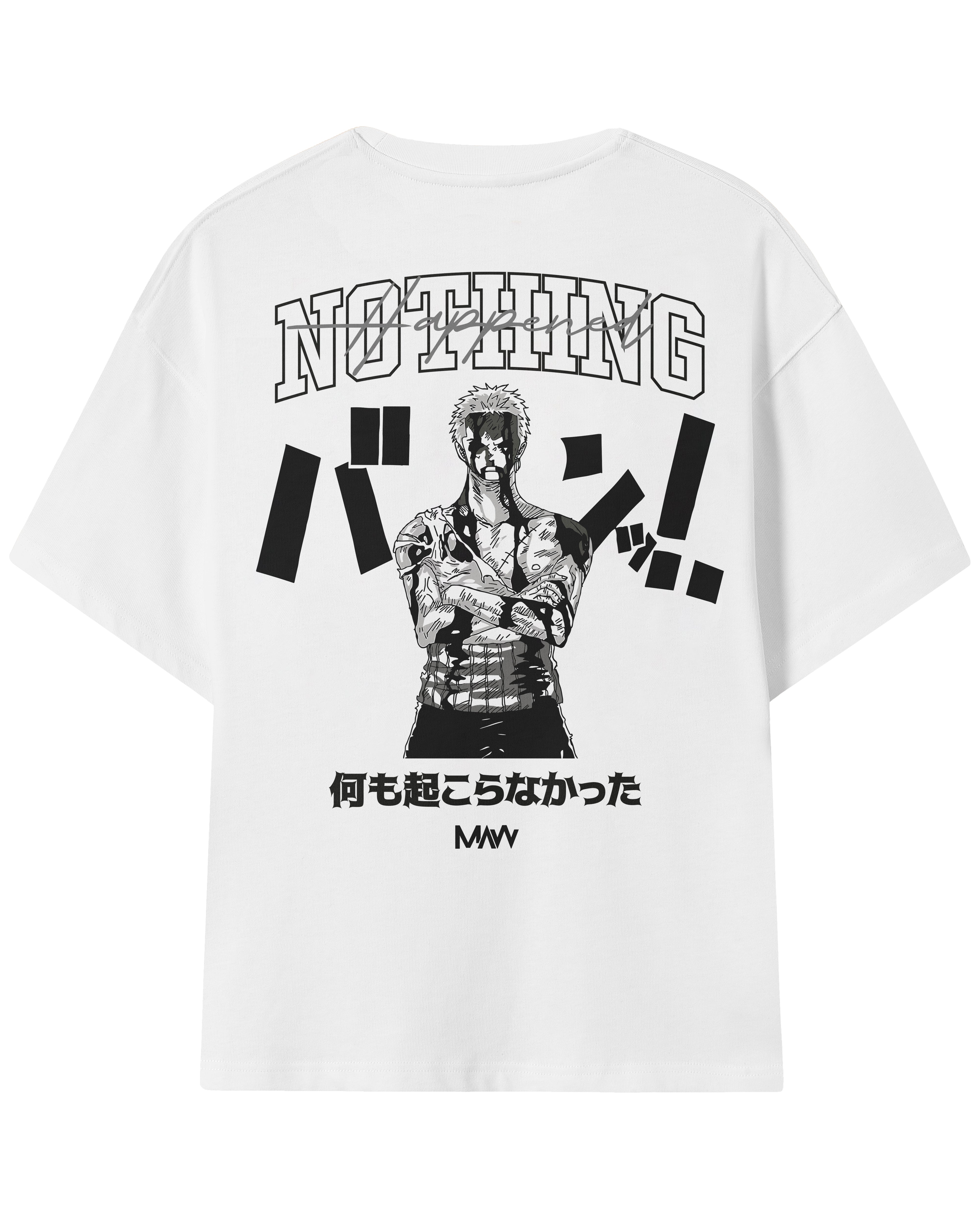 Camiseta Oversize Nothing Happened