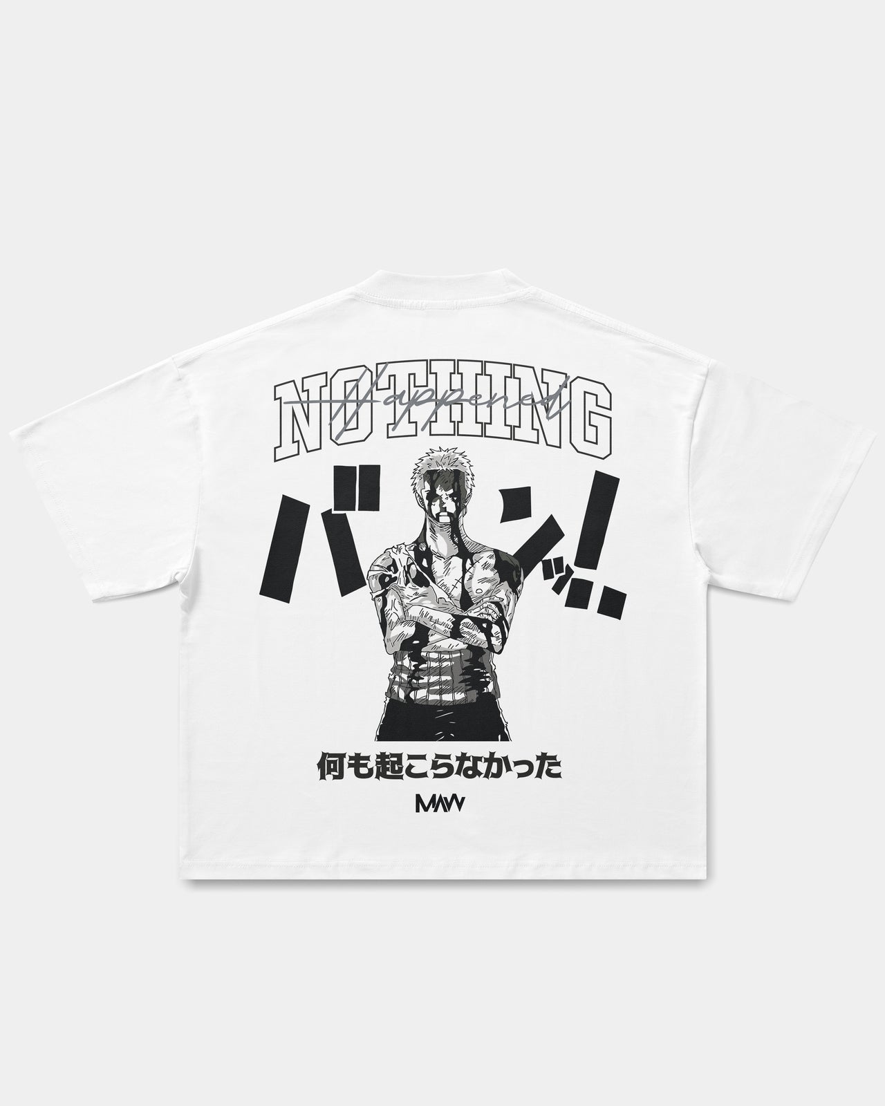 Camiseta Oversize Nothing Happened