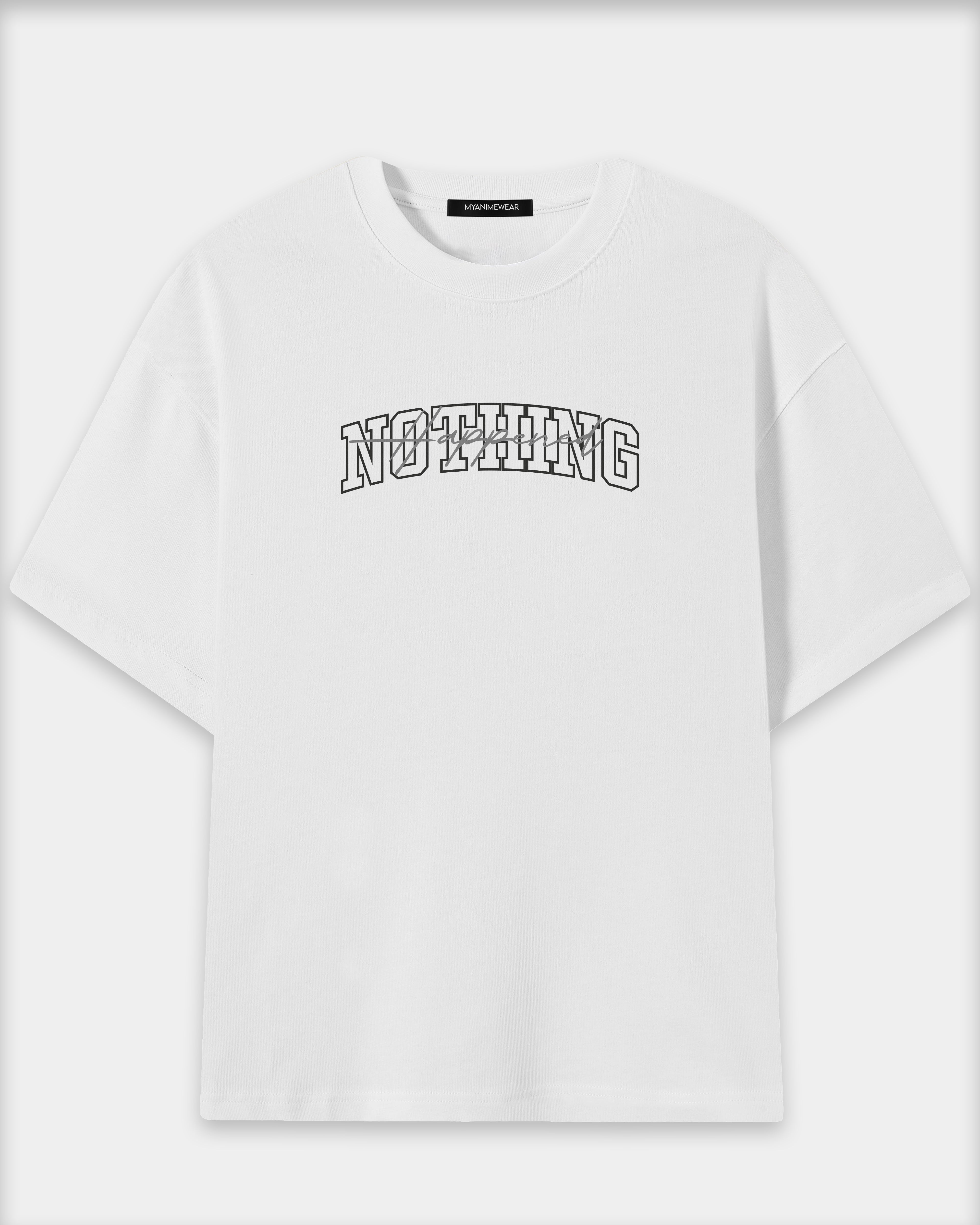 Camiseta Oversize Nothing Happened