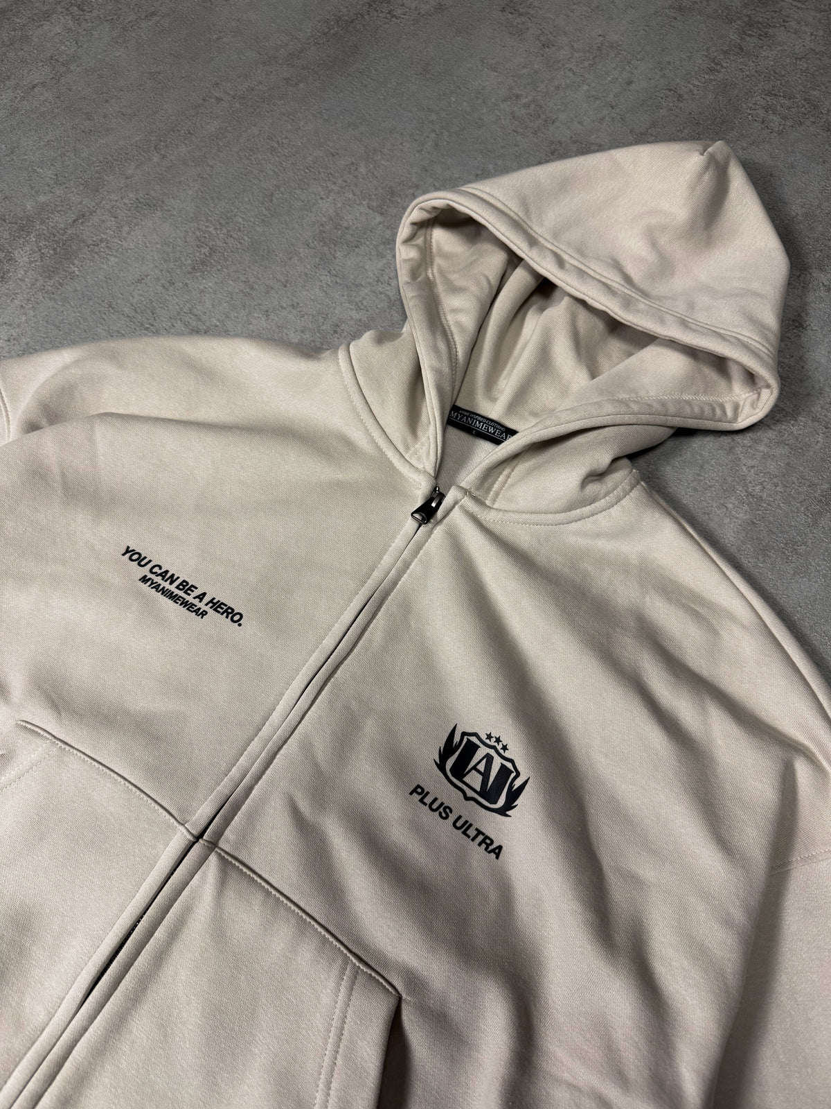 Sudadera Oversized Cremallera Plus Ultra