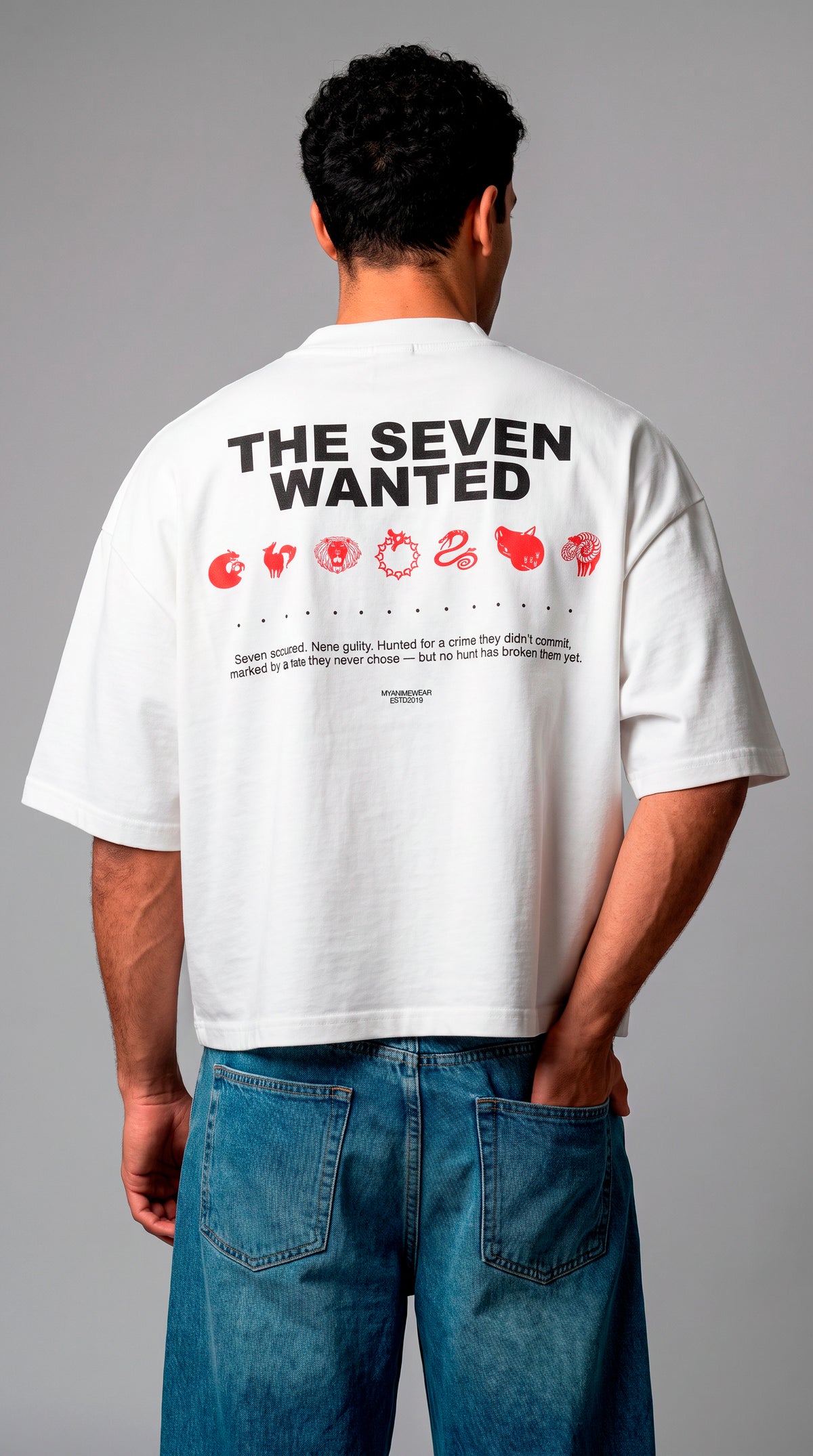 Camiseta Oversized Boxy Seven Wanted