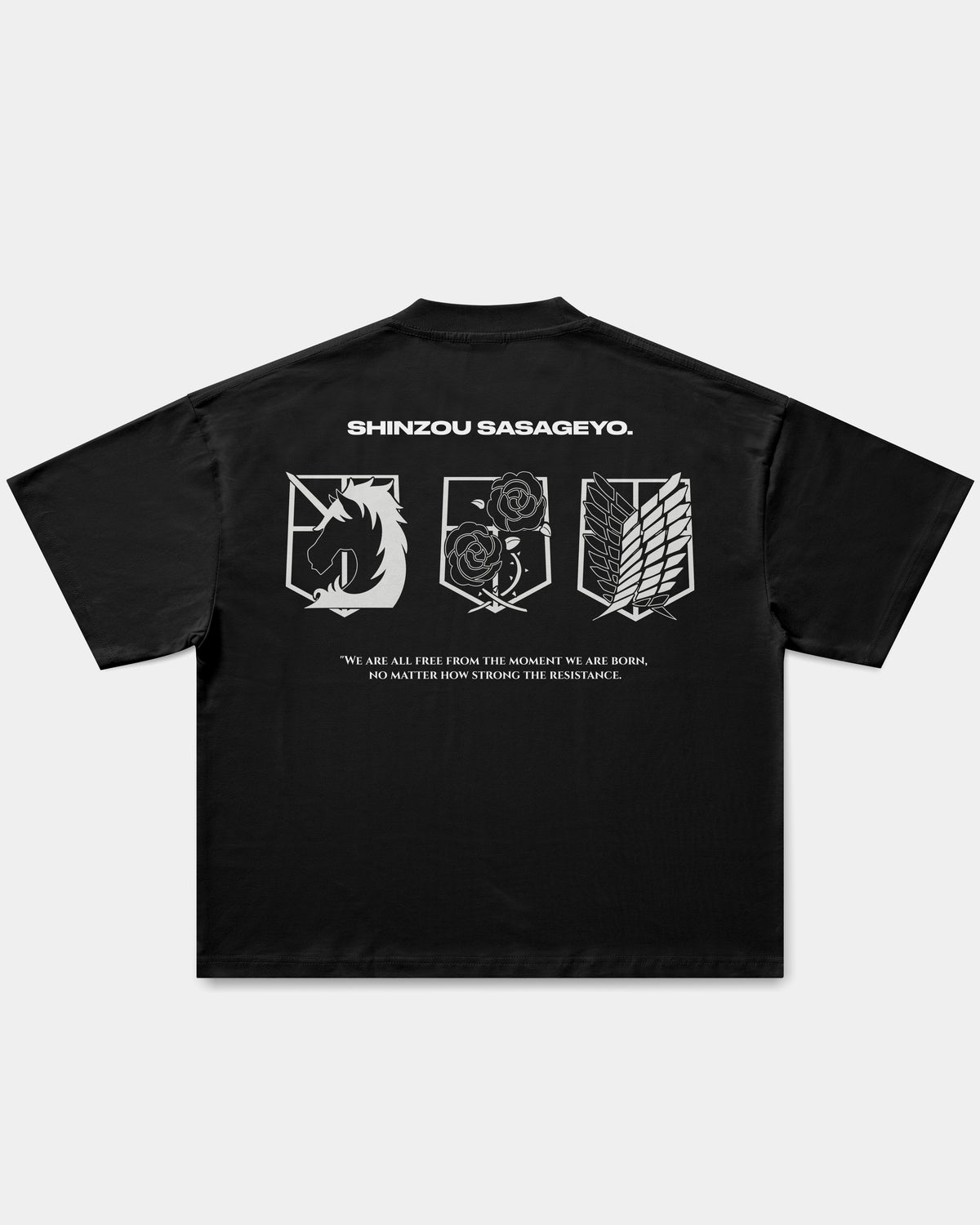 Camiseta Oversize Boxy Shinzou Sasageyo