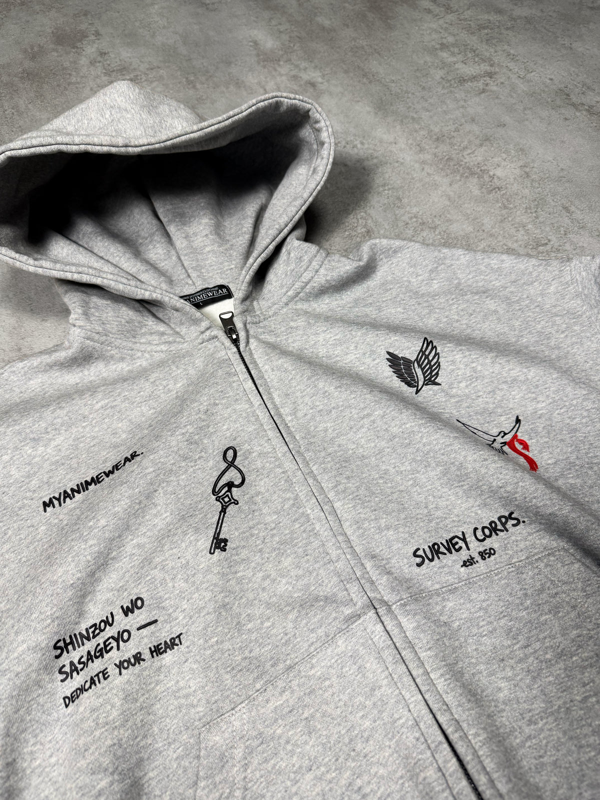 Sudadera Oversized Cremallera SNK