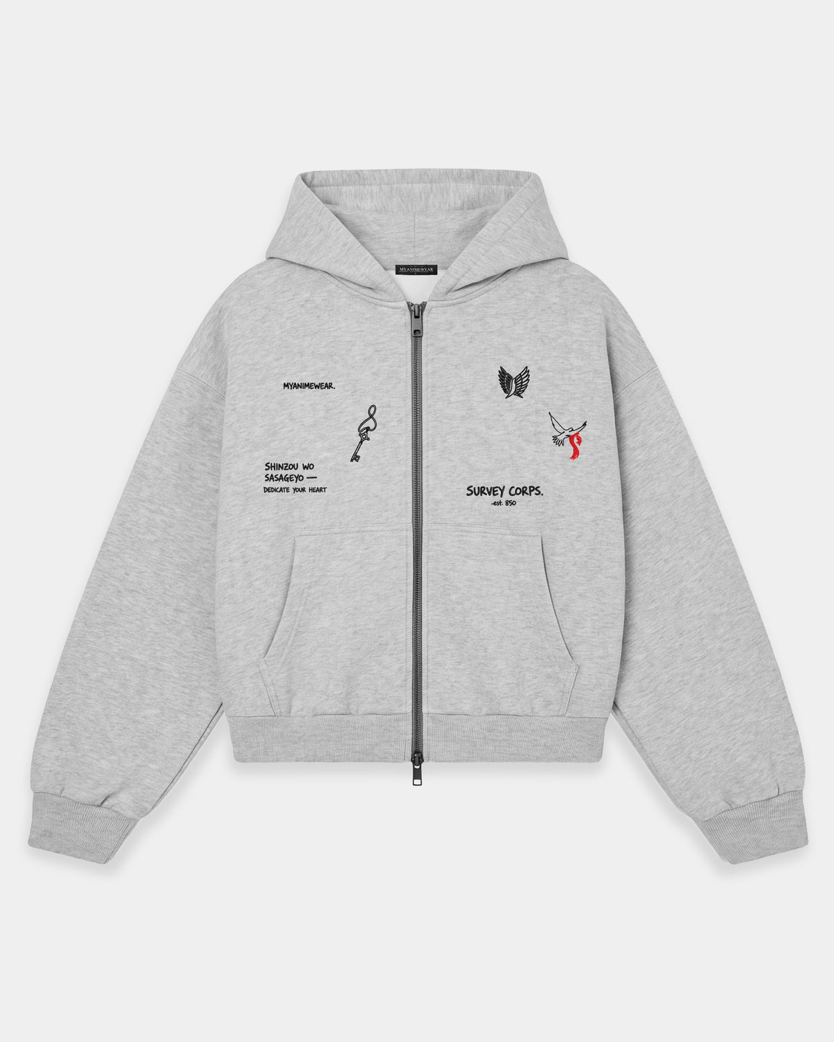 Sudadera Oversized Cremallera SNK