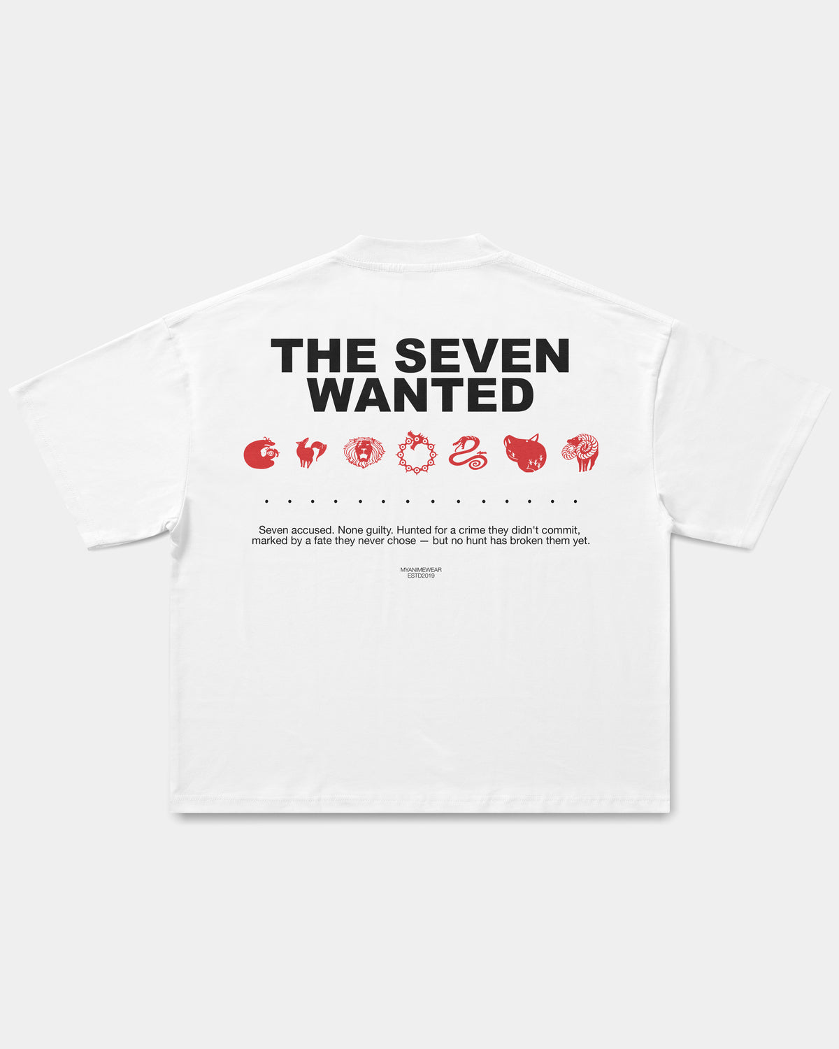 Camiseta Oversized Boxy Seven Wanted