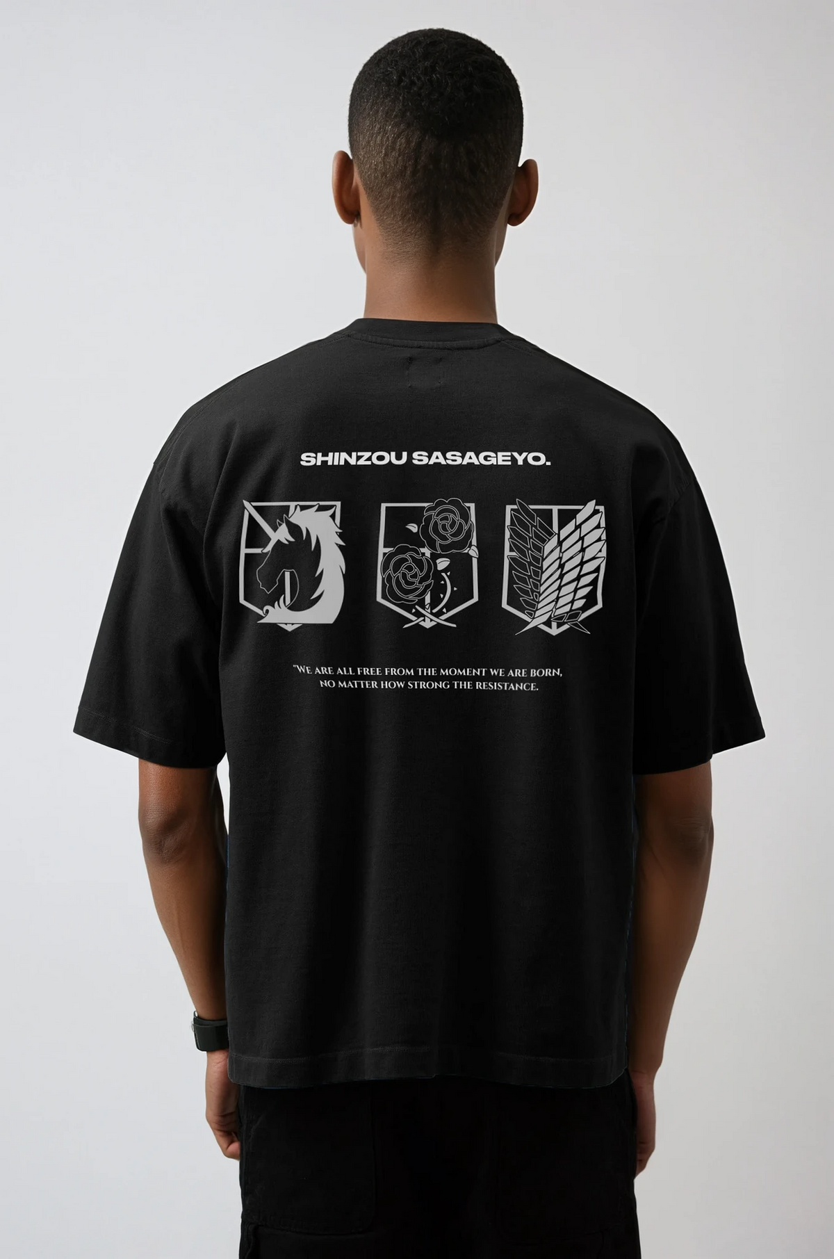 Camiseta Oversize Boxy Shinzou Sasageyo