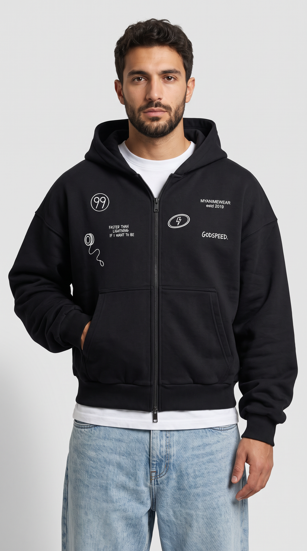 Sudadera Oversized Cremallera Killua